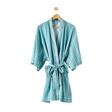 Kiera Stripe Cotton Sateen Bath Robe